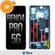 OLED Screen Replacement with Frame for OPPO Reno4 Pro 5G 4904737 (Service Pack) - Blue