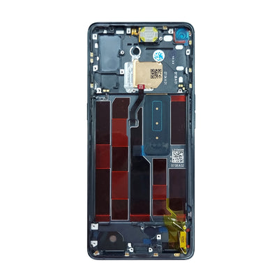 OLED Screen Digitizer Replacement with Frame for OPPO Reno4 Pro 5G (Service Pack) - Black