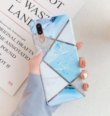 Retro geometric marble mobile phone case For Samsung S8, S9, S10 - MyMobile