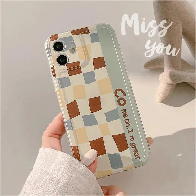 Retro Lattice Suitable Mobile Phone Case - MyMobile