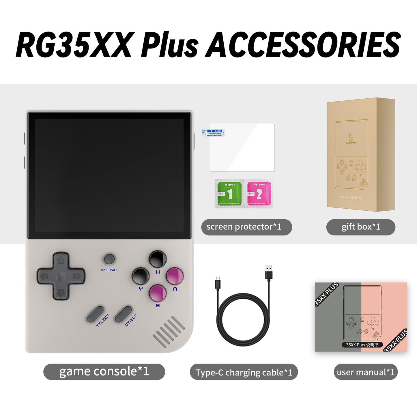 RG35XX PLUS Handheld Game Machine Vertical Retro Handheld Game Machine - MyMobile