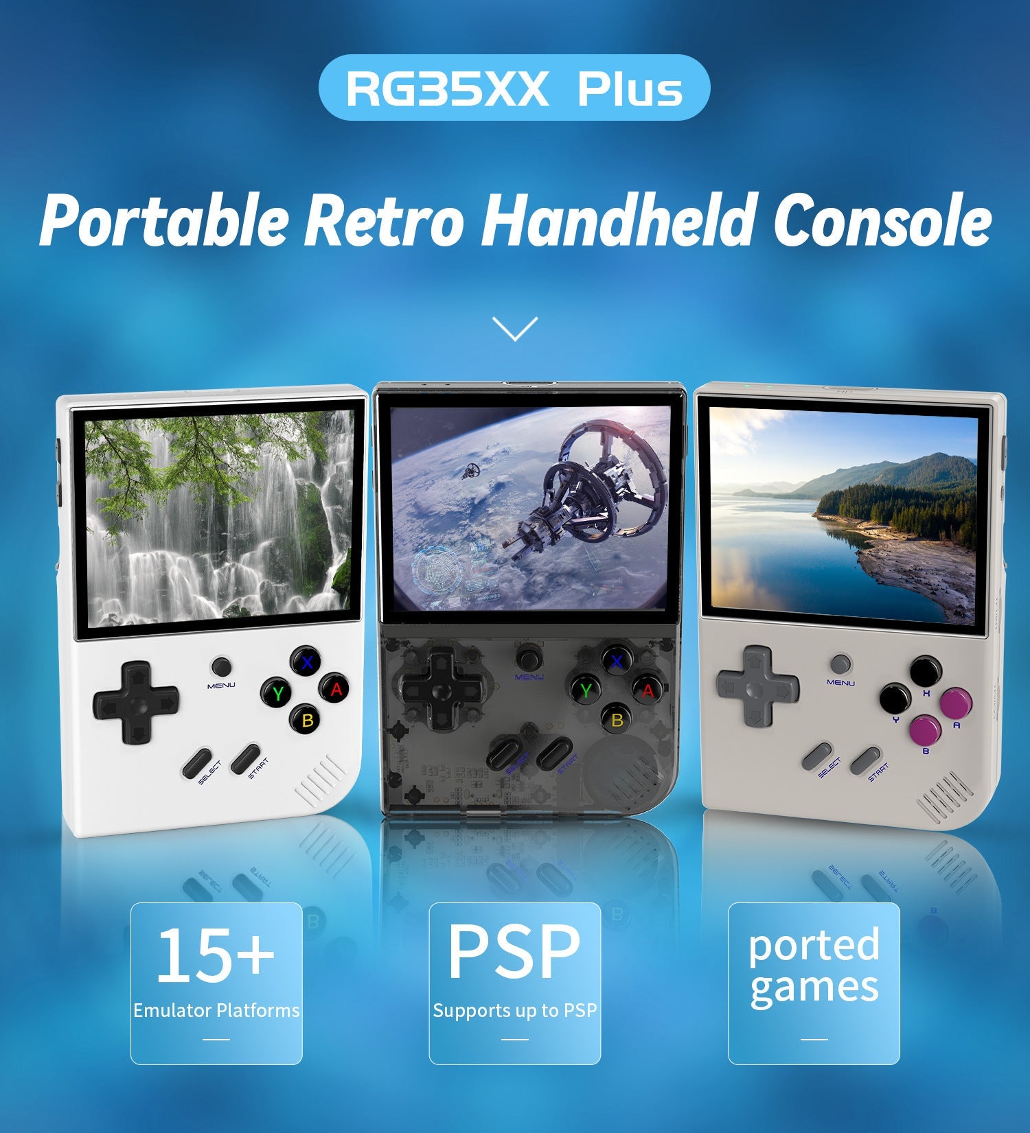 RG35XX PLUS Handheld Game Machine Vertical Retro Handheld Game Machine - MyMobile