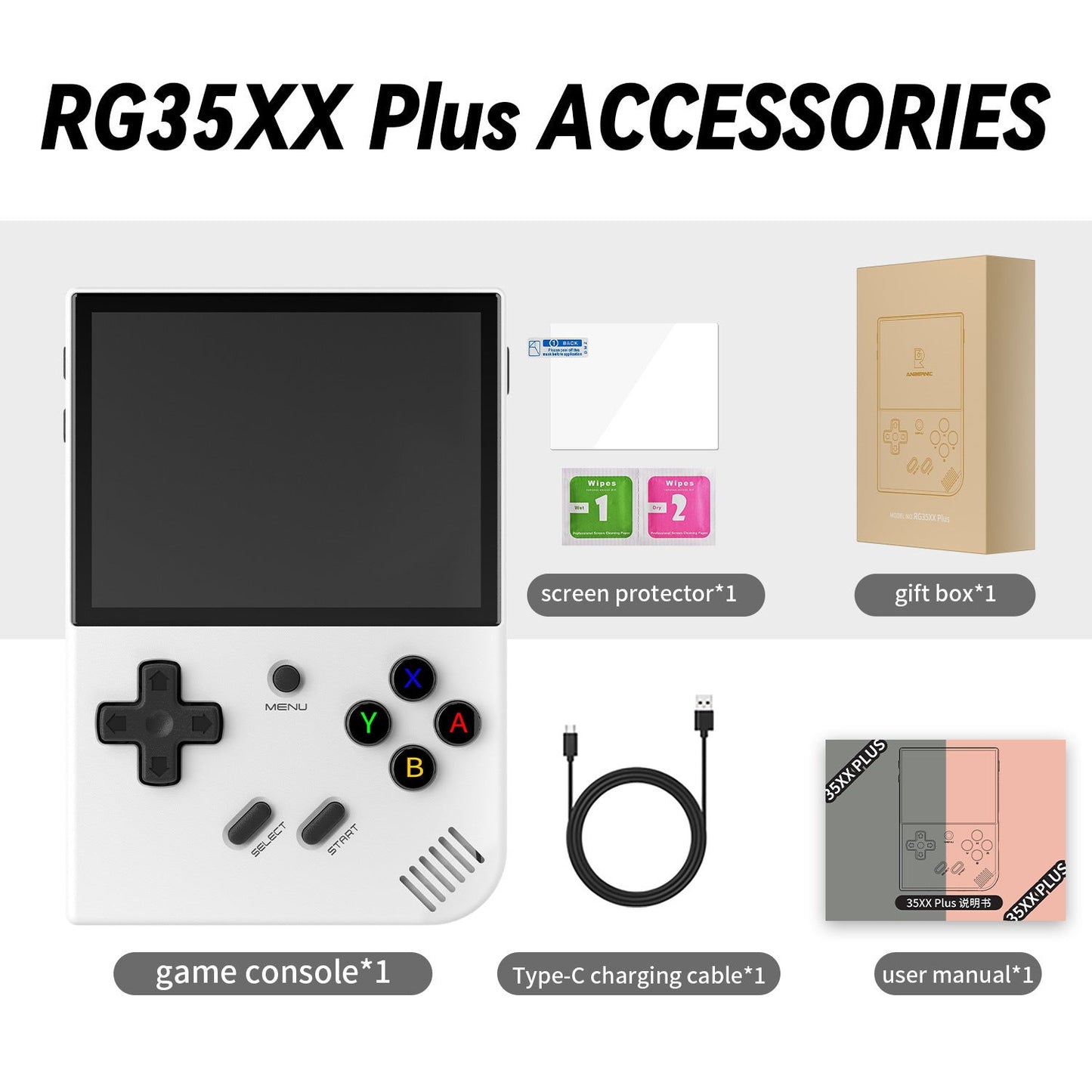 RG35XX PLUS Handheld Game Machine Vertical Retro Handheld Game Machine - MyMobile