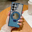 Rhinestone Glitter Magnetic Suction Mirror Bracket Drop - resistant Soft Case Phone Case For Samsung Galaxy S24 - MyMobile