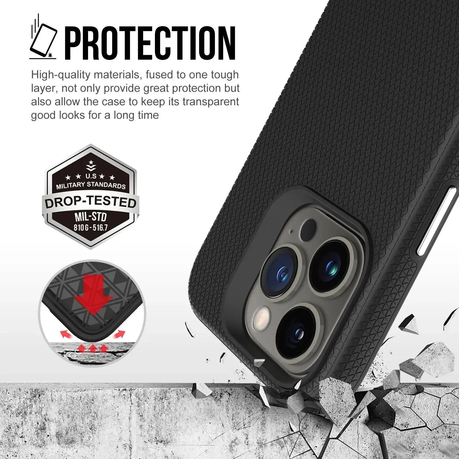 Rhinos Rugged Shockproof Case for iPhone 15 Pro - MyMobile