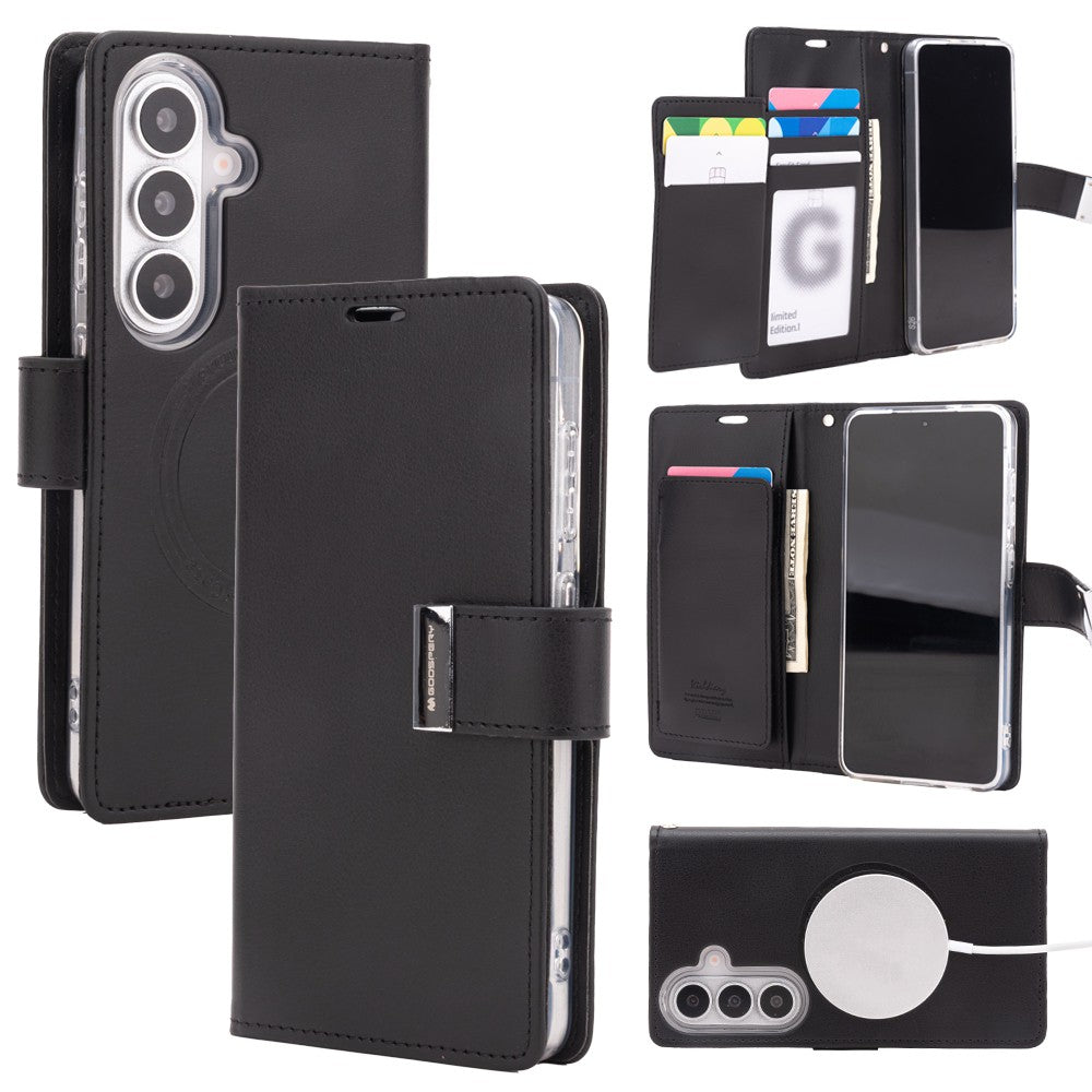 Mercury Rich Diary Case Cover With Magnetic Ring for Samsung Galaxy S26 Plus