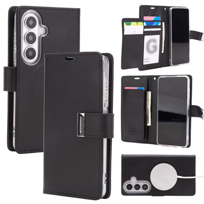 Mercury Rich Diary Case Cover With Magnetic Ring for Samsung Galaxy S26 Plus