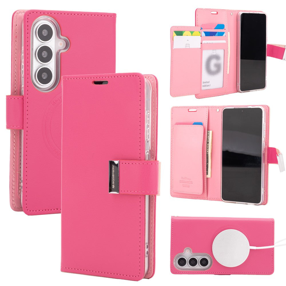 Mercury Rich Diary Case Cover With Magnetic Ring for Samsung Galaxy S26 Plus