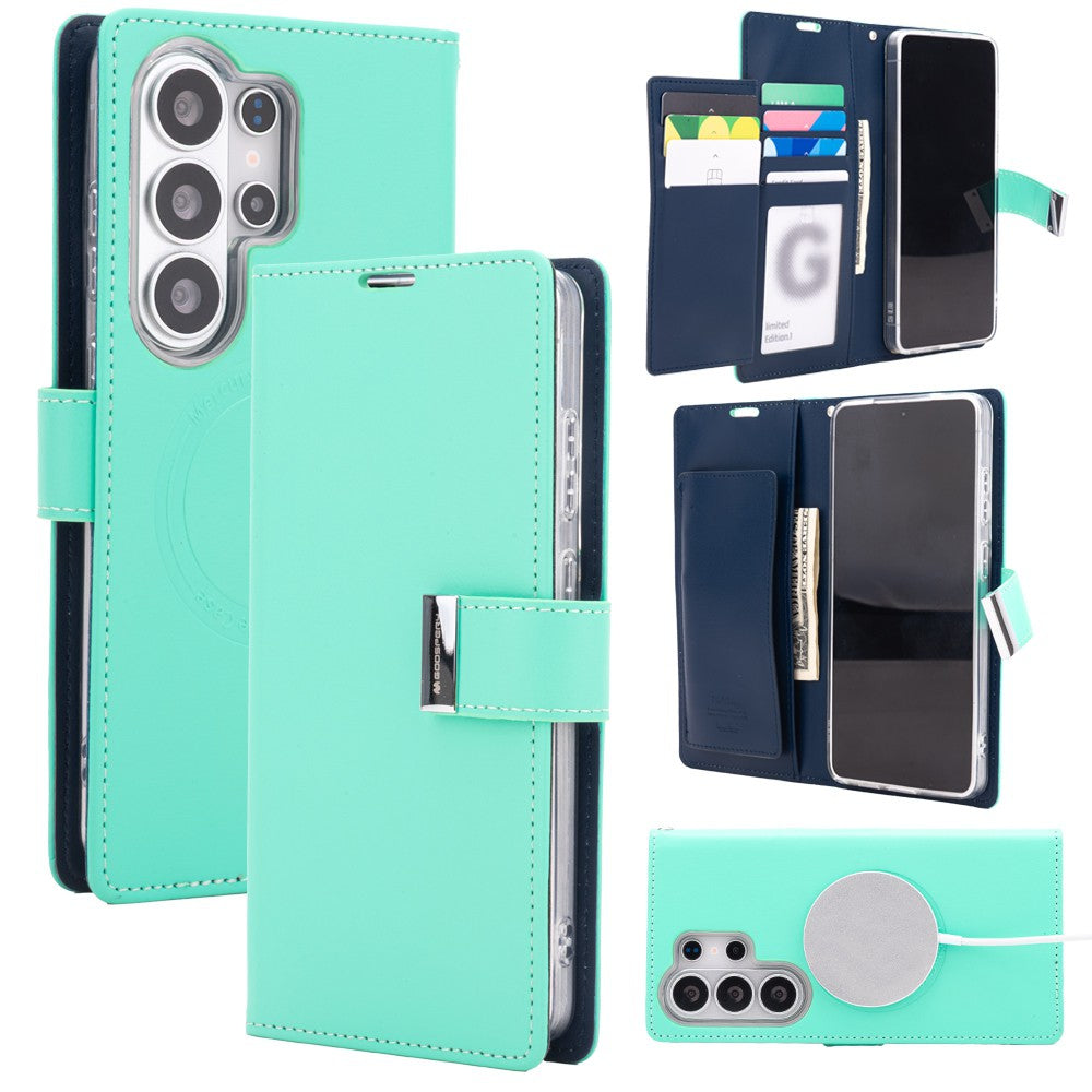 Mercury Rich Diary Case Cover With Magnetic Ring for Samsung Galaxy S26 Ultra