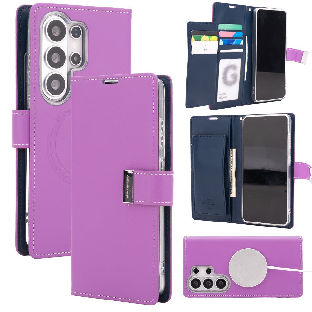 Mercury Rich Diary Case Cover With Magnetic Ring for Samsung Galaxy S26 Ultra