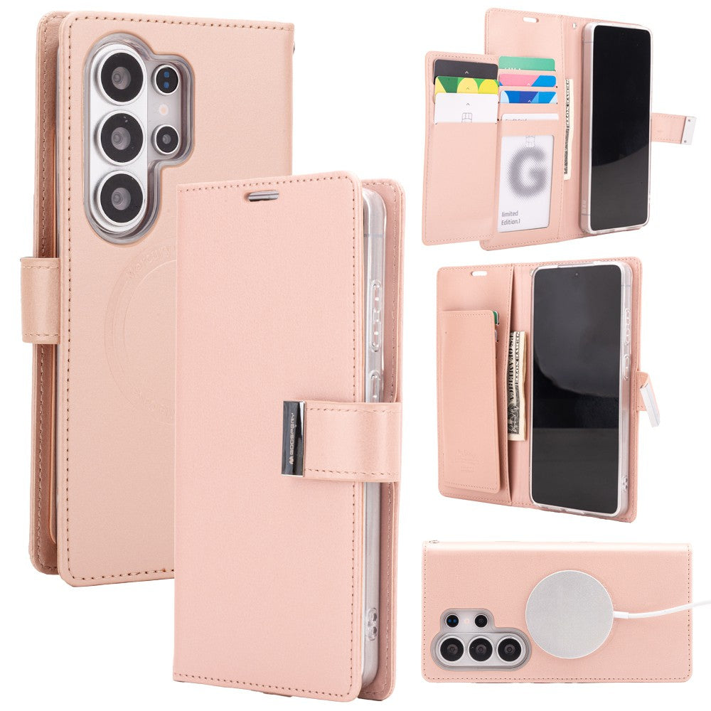 Mercury Rich Diary Case Cover With Magnetic Ring for Samsung Galaxy S26 Ultra