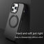 Rotating Bracket Magnetic Suction Phone Case Frosted Heat Dissipation Drop - resistant For iPhone 15 - MyMobile