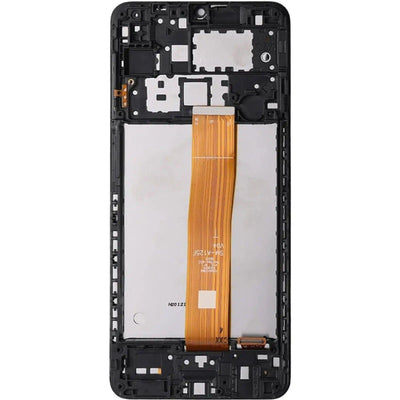 Samsung Galaxy A12 A125F REFURB OLED Screen Replacement Digitizer with Frame - Black - MyMobile