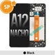 Samsung Galaxy A12 Nacho A127F OLED Screen Replacement Digitizer with Frame GH82-26485A (Service Pack)-Black