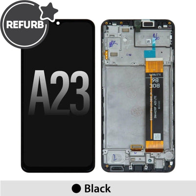 Samsung Galaxy A23 A235 REFURB OLED Screen Replacement Digitizer with Frame - Black - MyMobile