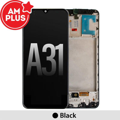 Samsung Galaxy A31 A315F AMPLUS OLED Screen Replacement Digitizer with Frame - Black - MyMobile