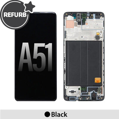 Samsung Galaxy A51 A515F REFURB OLED Screen Replacement Digitizer Replacement - Black - MyMobile