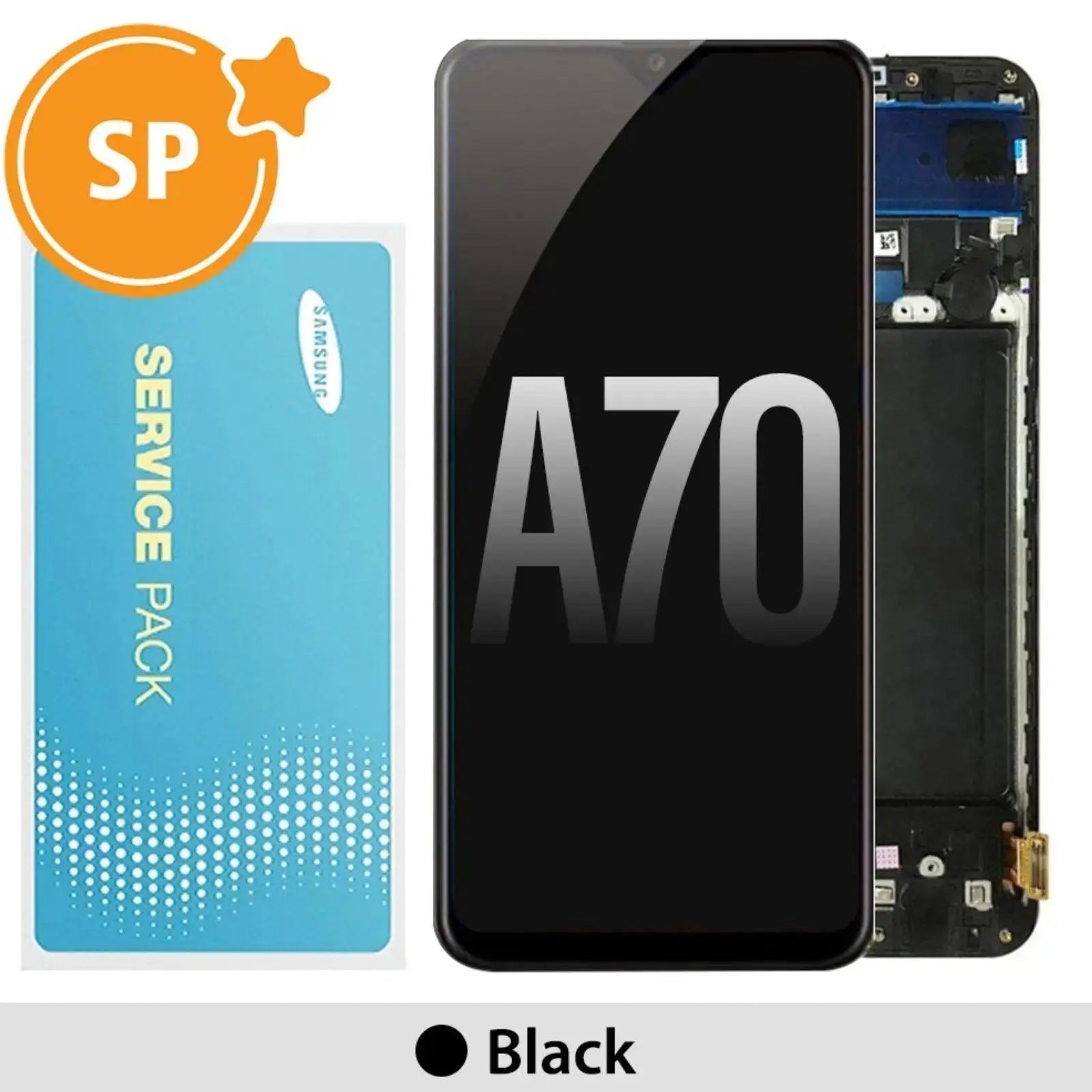 Samsung Galaxy A70 A705F OLED Screen Replacement Digitizer GH82 - 19747A/19787A (Service Pack) - Black - MyMobile