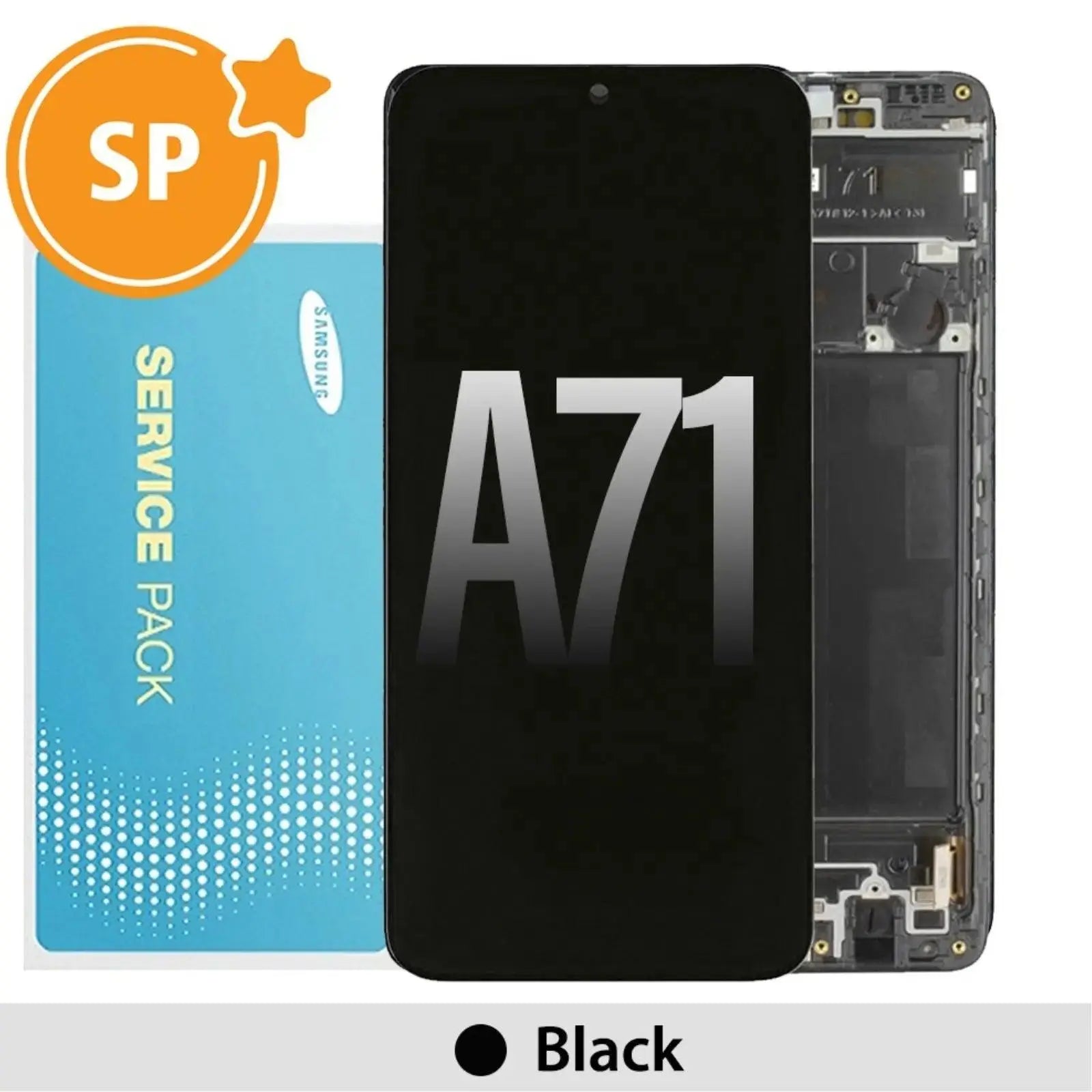 Samsung Galaxy A71 A715F OLED Screen Replacement Digitizer GH82 - 22152A/22248A (Service Pack) - Black - MyMobile