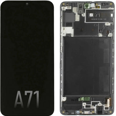 Samsung Galaxy A71 A715F OLED Screen Replacement Digitizer GH82 - 22152A/22248A (Service Pack) - Black - MyMobile