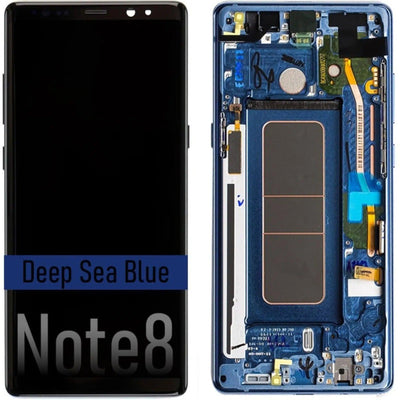 Samsung Galaxy Note 8 N950F OLED Screen Replacement Digitizer GH97 - 21065B (Service Pack) - Deep Sea Blue - MyMobile