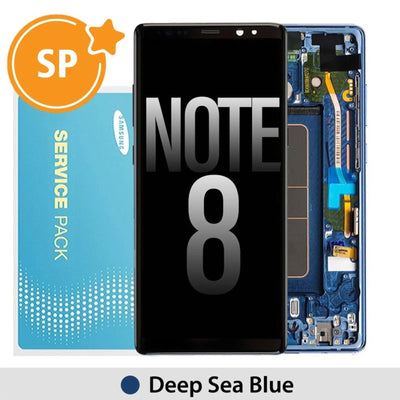 Samsung Galaxy Note 8 N950F OLED Screen Replacement Digitizer GH97 - 21065B (Service Pack) - Deep Sea Blue - MyMobile