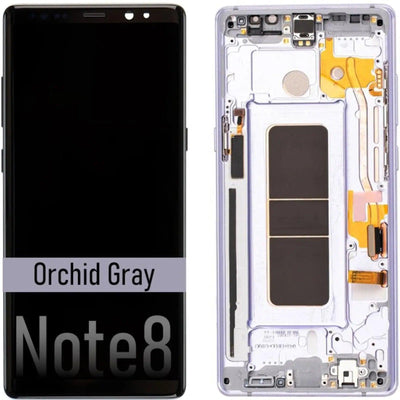 Samsung Galaxy Note 8 N950F OLED Screen Replacement Digitizer GH97 - 21065C21066C (Service Pack) - Orchid Gray - MyMobile