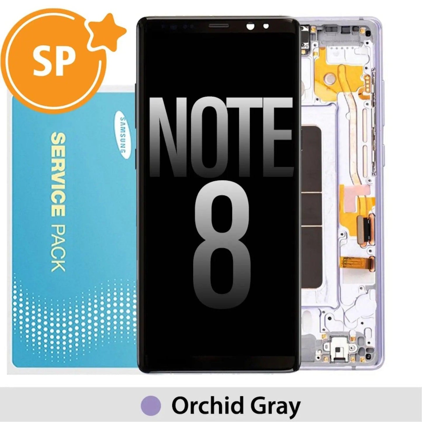 Samsung Galaxy Note 8 N950F OLED Screen Replacement Digitizer GH97 - 21065C21066C (Service Pack) - Orchid Gray - MyMobile