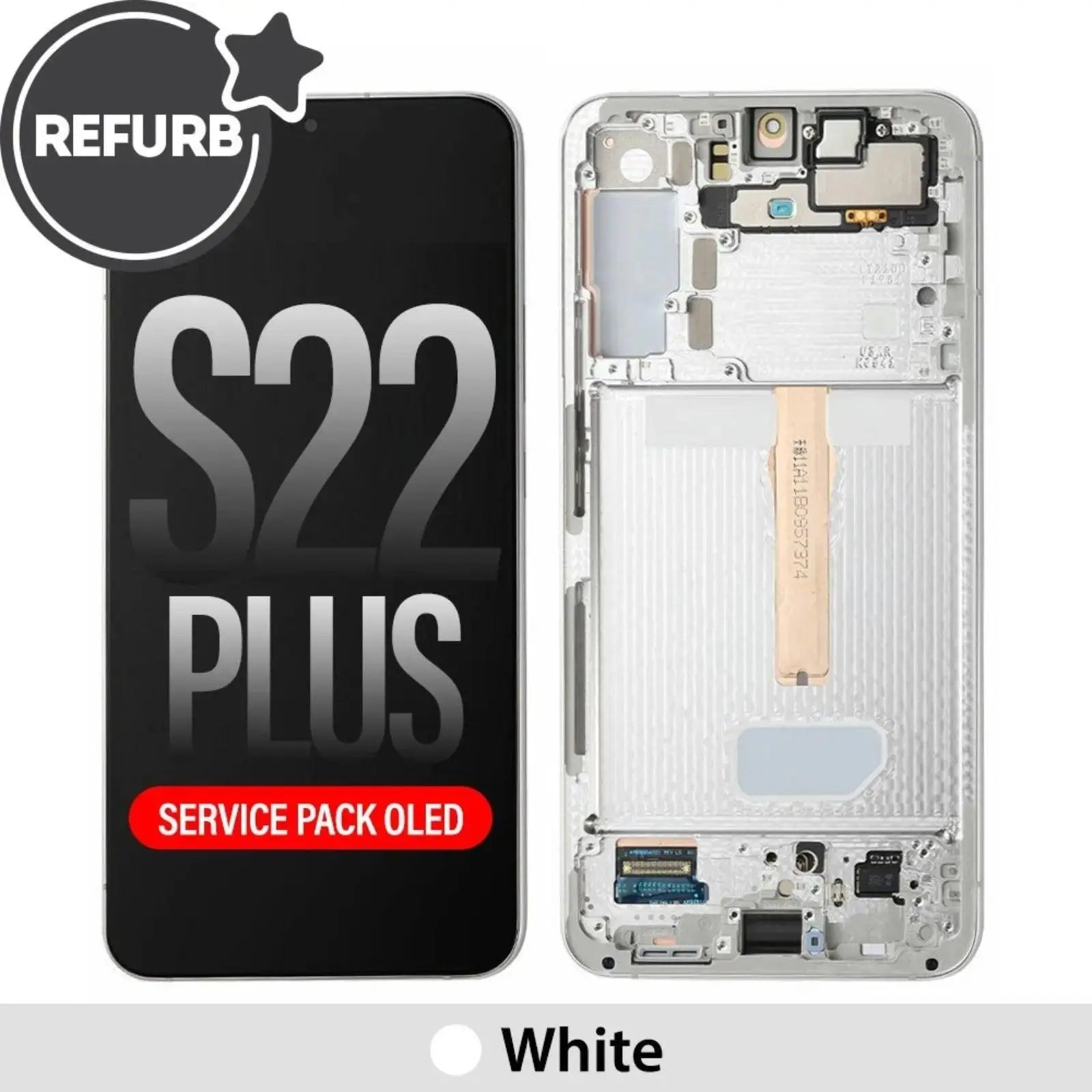 Samsung Galaxy S22 Plus S906B REFURB OLED Screen Replacement (SERVICE PACK SCREEN REFURBISH NEW FRAME ASSEMBLED ) - MyMobile