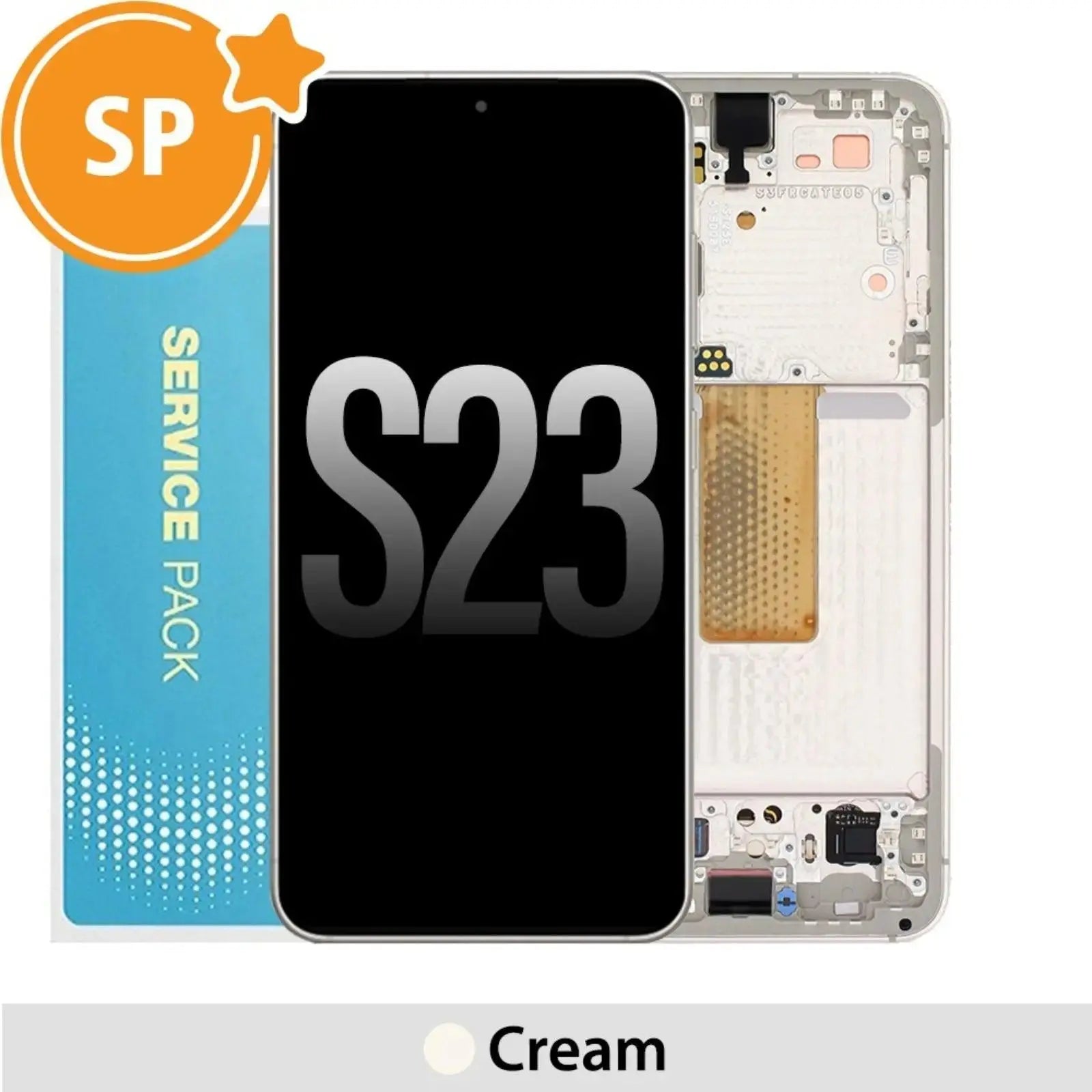 Samsung Galaxy S23 5G S911B OLED Screen Replacement Digitizer with Frame (Service Pack) - MyMobile