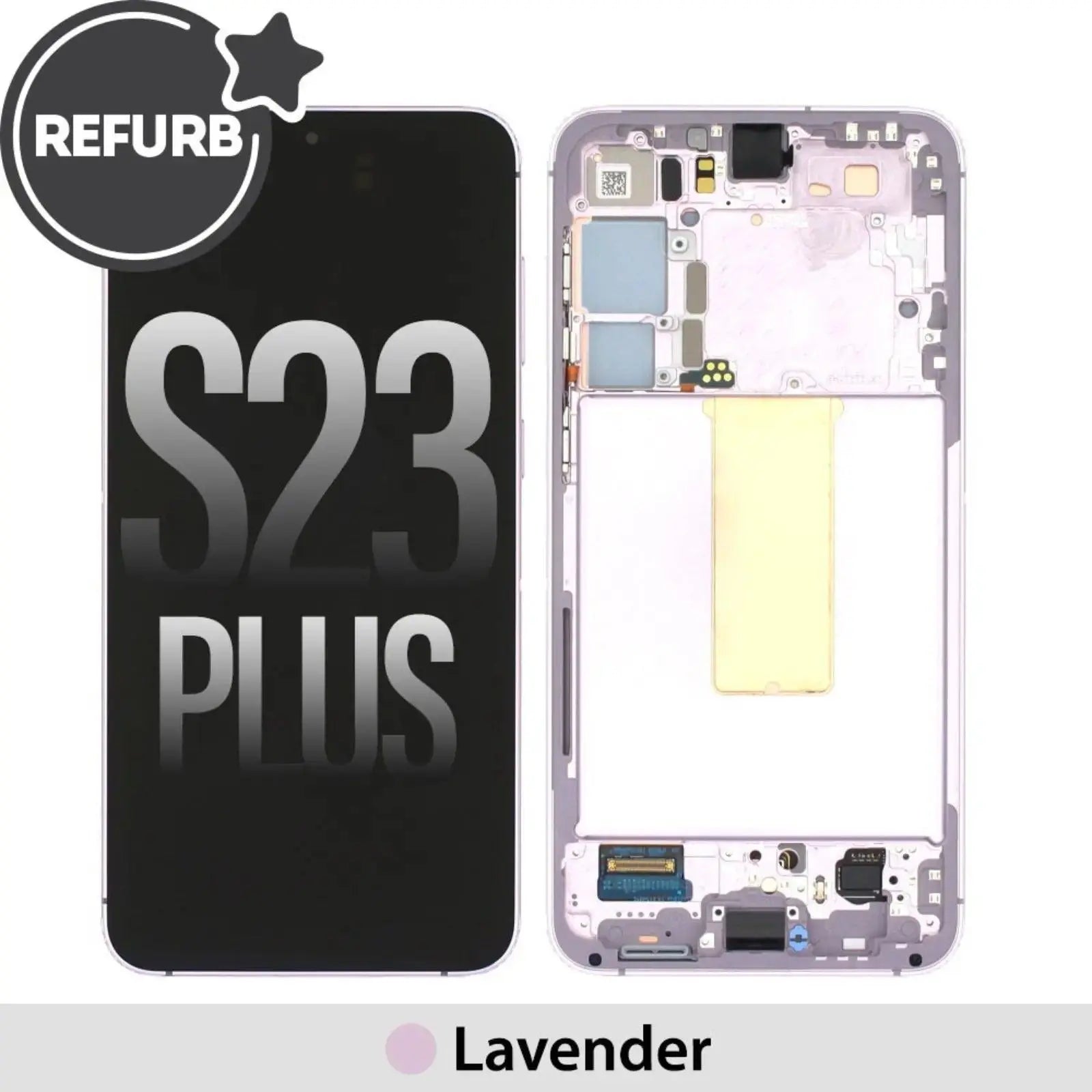 Samsung Galaxy S23 Plus 5G S916B REFURB OLED Screen Replacement Digitizer with Frame - MyMobile