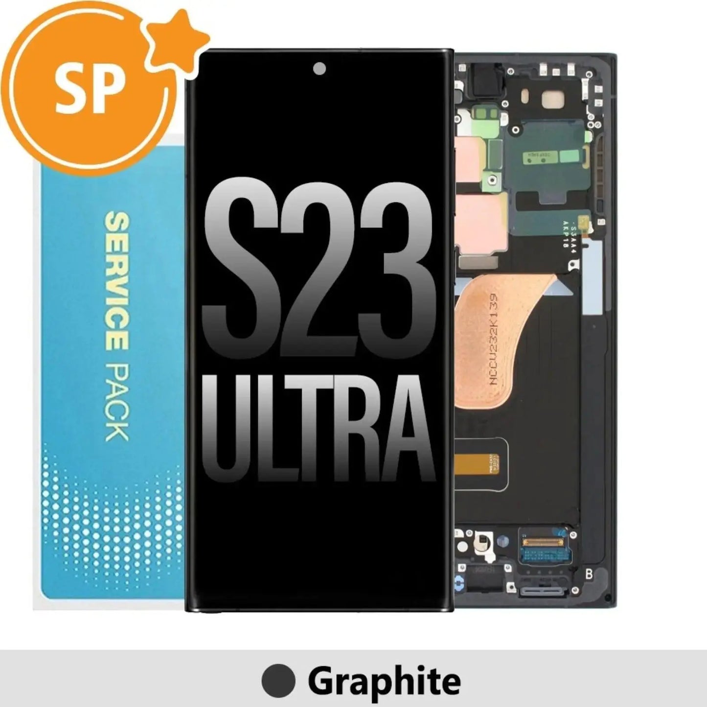 Samsung Galaxy S23 Ultra 5G S918B OLED Screen Replacement Digitizer (Service Pack) - MyMobile