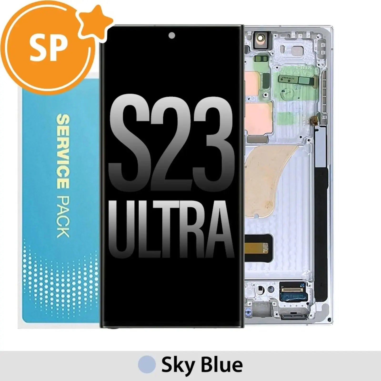 Samsung Galaxy S23 Ultra 5G S918B OLED Screen Replacement Digitizer (Service Pack) - MyMobile