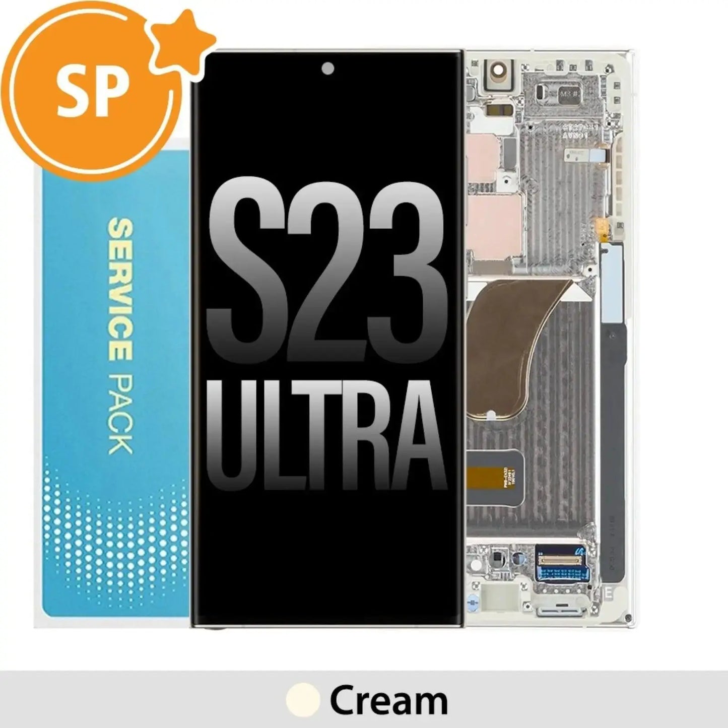 Samsung Galaxy S23 Ultra 5G S918B OLED Screen Replacement Digitizer (Service Pack) - MyMobile