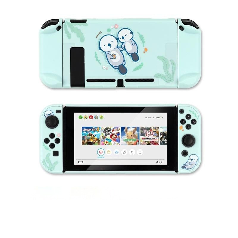 Sea Otter Switch Protective Shell PC Hard Cover Back Grip Housing NS Lite Controller Case Box For Nintendo Switch Accessories - MyMobile