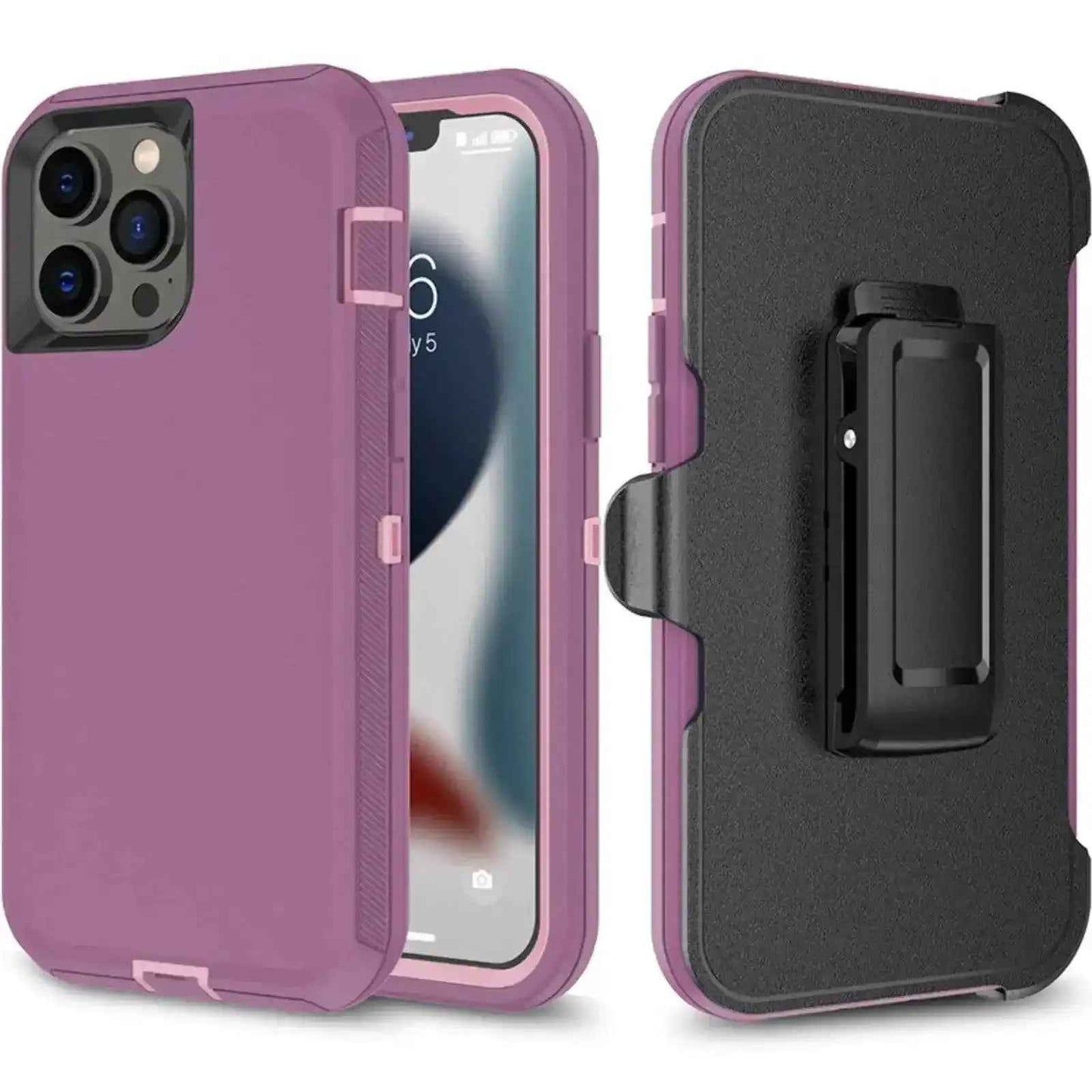 Shockproof Robot Armor Hard Plastic Case With Belt Clip For Iphone 14 Pro Max - MyMobile