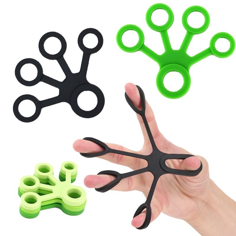 Silicone Grip Device Finger Exercise Stretcher Arthritis Hand Grip Trainer To Relieve Pain - MyMobile