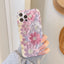 Silicone Liquid Oil Painting Flower Phone Case For iPhone 14 - MyMobile