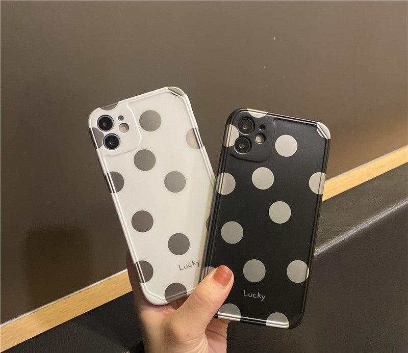 Simple Bronzing Wave Dot Mobile Phone Case For iPhone 14 - MyMobile