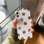 Simple Bronzing Wave Dot Mobile Phone Case For iPhone 14 - MyMobile