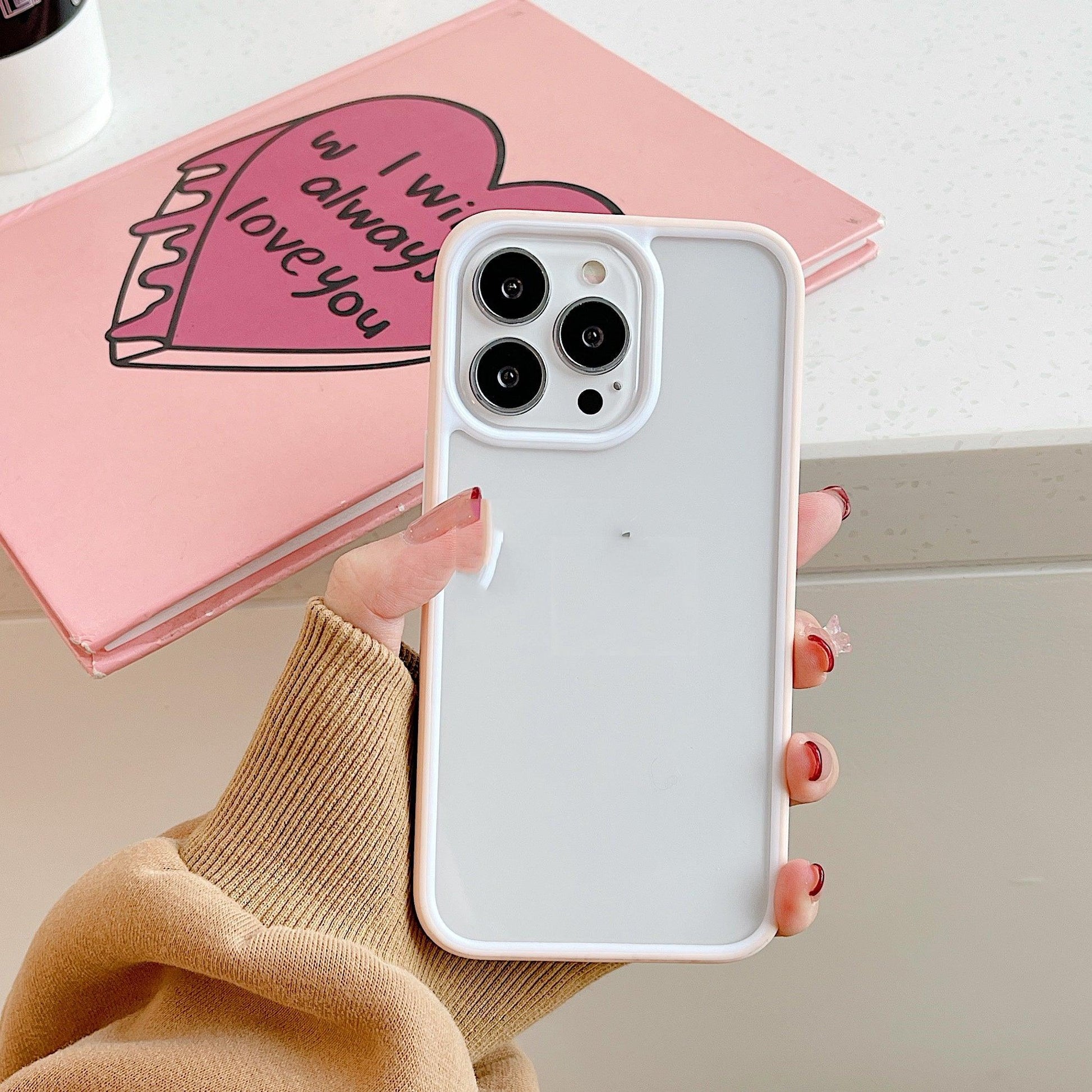 Simple Color Contrast Color Frame Mobile Phone Case - MyMobile