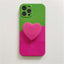 Simple Contrast Color Love Mobile Phone Case Shockproof - MyMobile