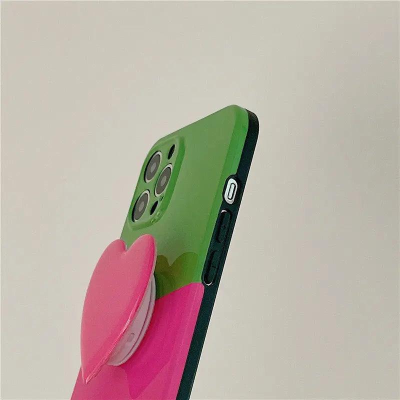 Simple Contrast Color Love Mobile Phone Case Shockproof - MyMobile