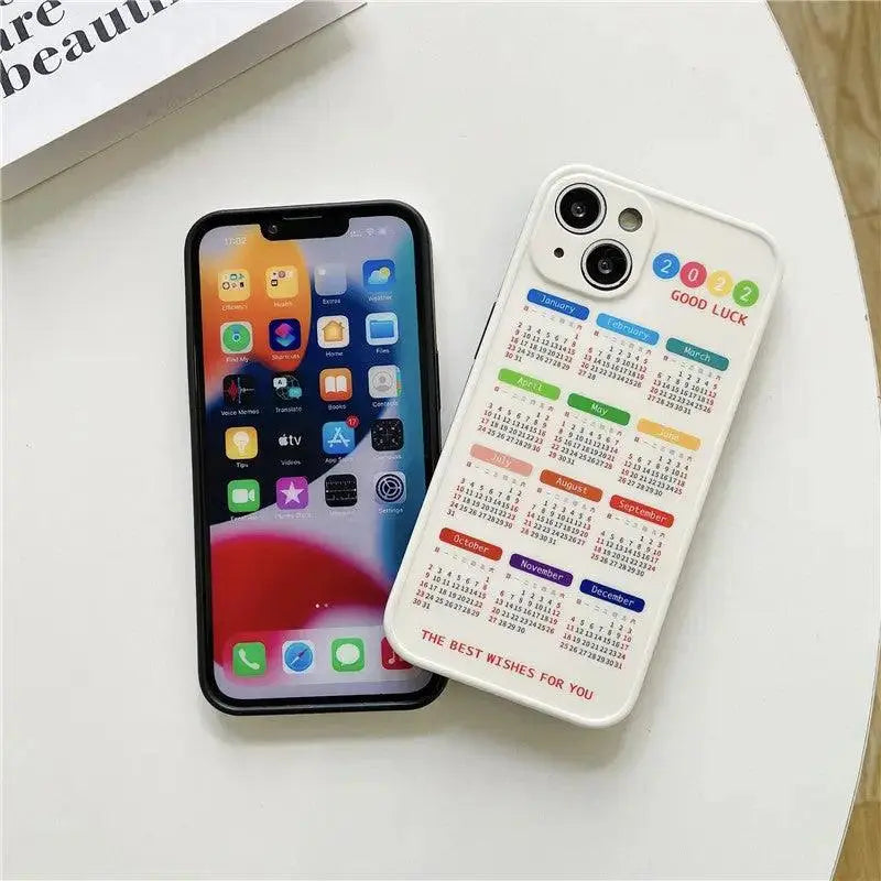 Simple Creative Calendar Printing Mobile Phone Case - MyMobile