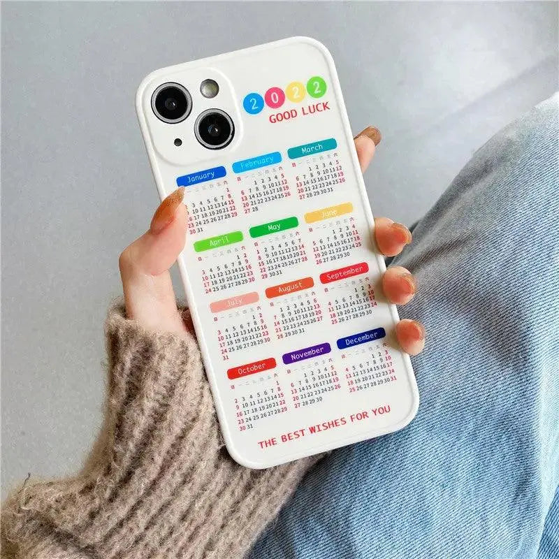 Simple Creative Calendar Printing Mobile Phone Case - MyMobile