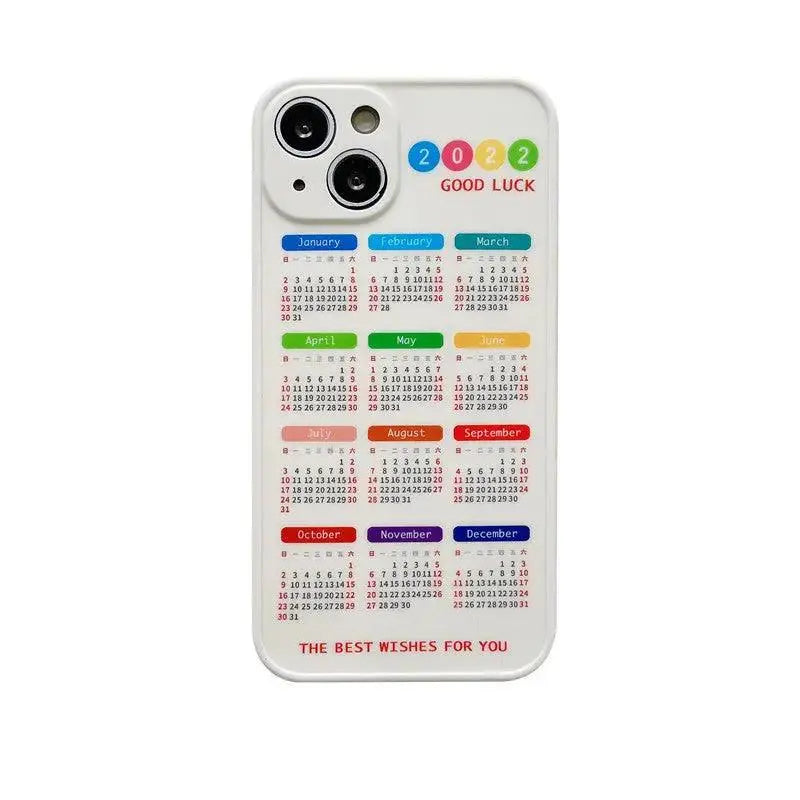 Simple Creative Calendar Printing Mobile Phone Case - MyMobile