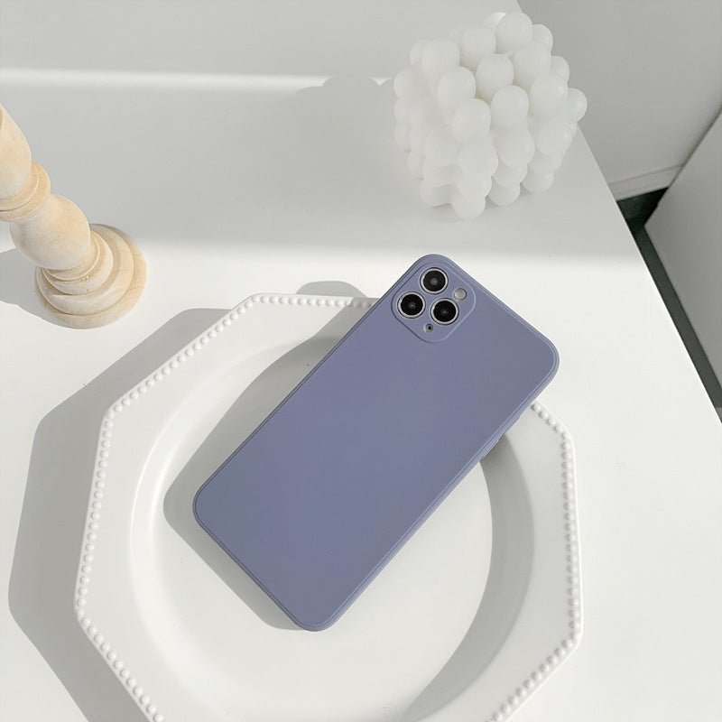 Simple Silicone Solid Color Phone Case For iPhone 14 - MyMobile