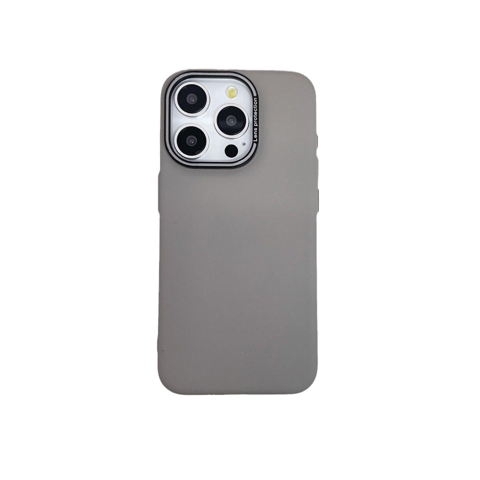 Simple Solid Color Maillard Suitable Phone Case For iPhone 14, 15 - MyMobile