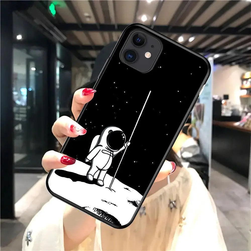 Simple starry astronaut in mobile phone case - MyMobile