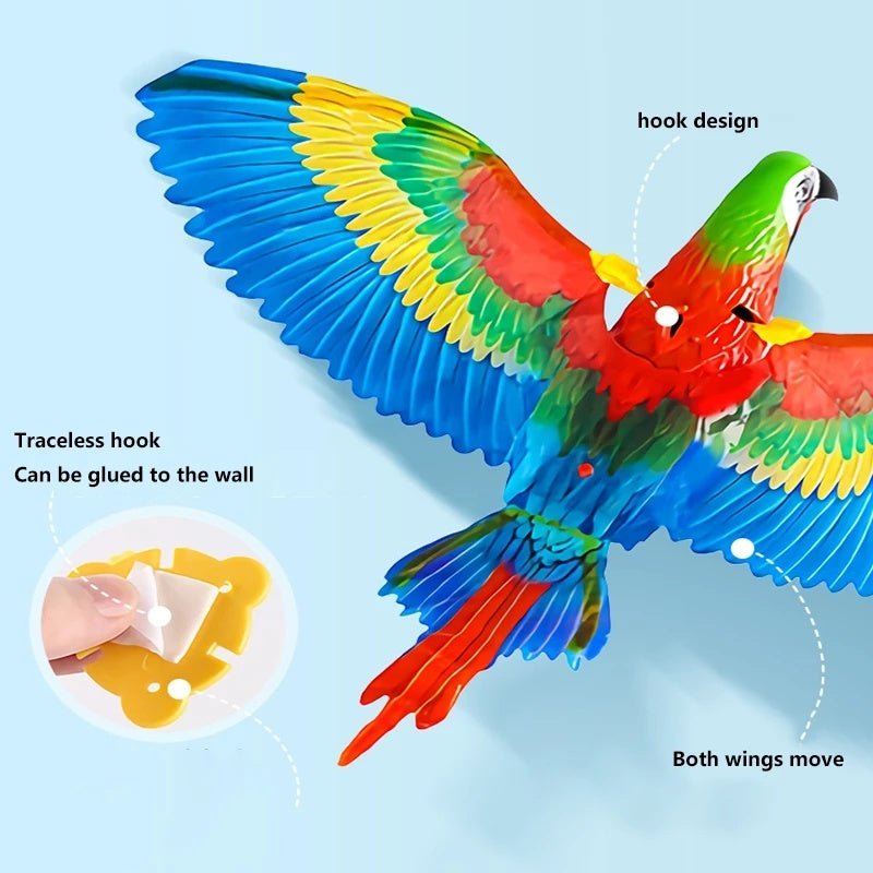 Simulation Bird Cat Interactive Pet Toys Hanging Eagle Flying Teasering Play Kitten Dog Toy - MyMobile